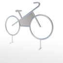 Bike Shaped Bike Stand